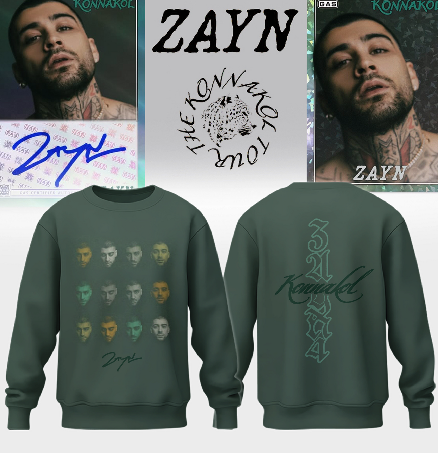 ,.Zayn Malik THE KONNAKOL TOUR Sweatshirt