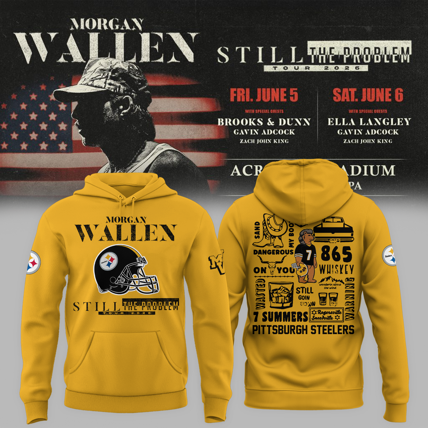 🔥 MW x Pittsburgh Stadium Tour 2026 Limited Edition Hoodie