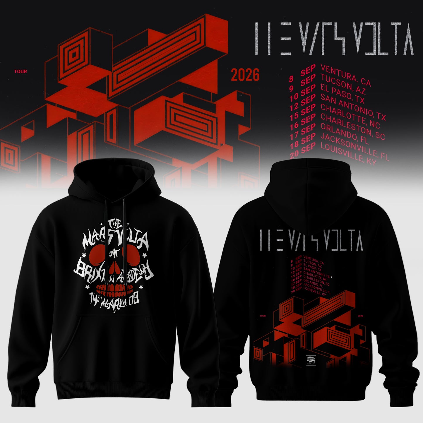 The Mars Volta 2026 Tour merch
