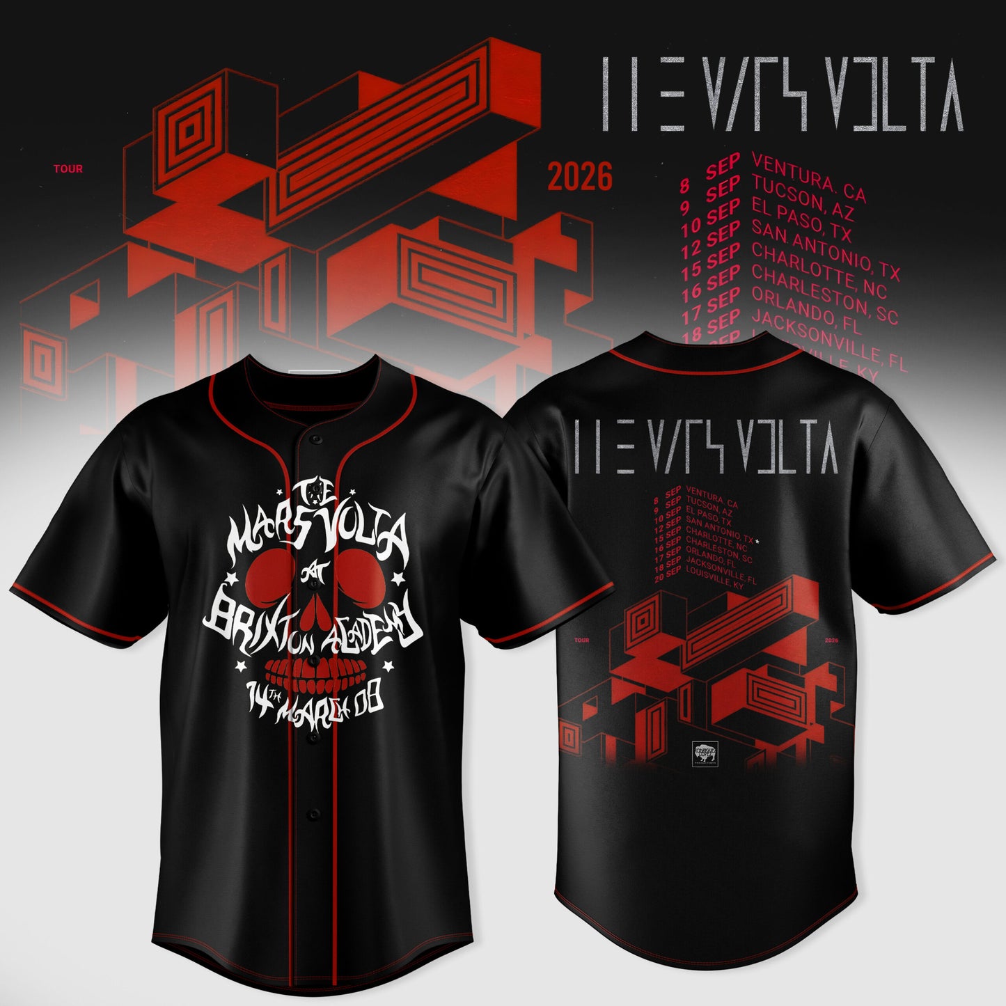 The Mars Volta 2026 Tour merch