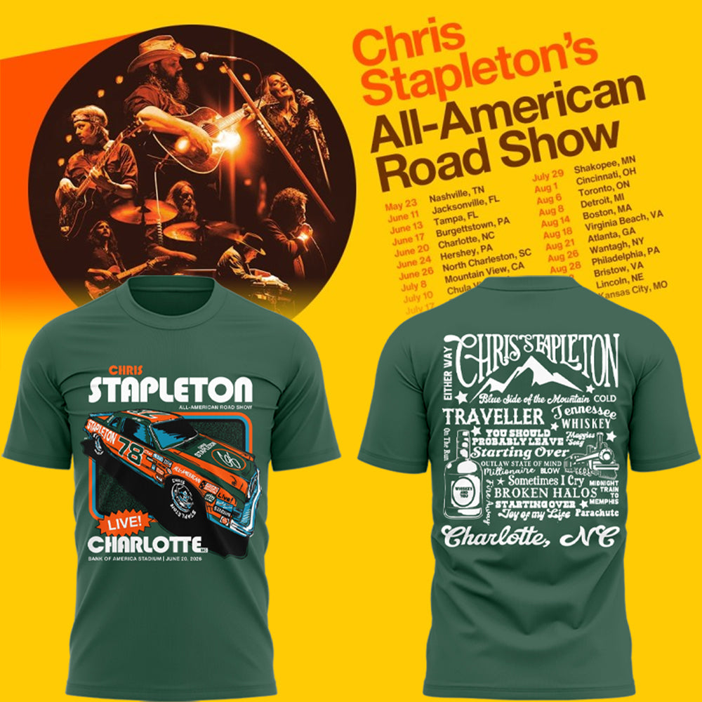 Limited Edition “All-American Road Show” in Charlotte, NC Tshirt-AB0621261003