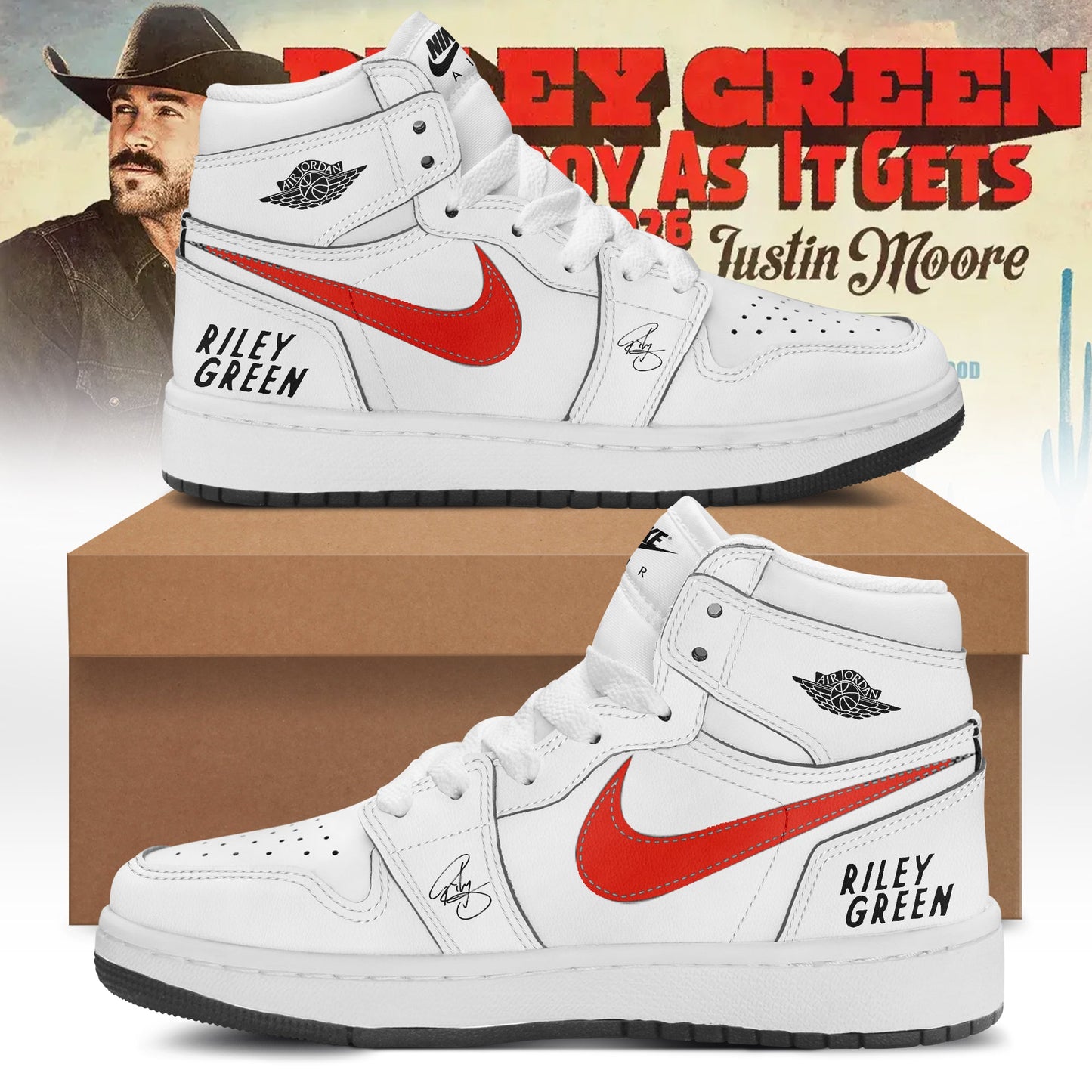Air Jordan 1: Riley Green’s Cowboy As It Gets Tour 2026
