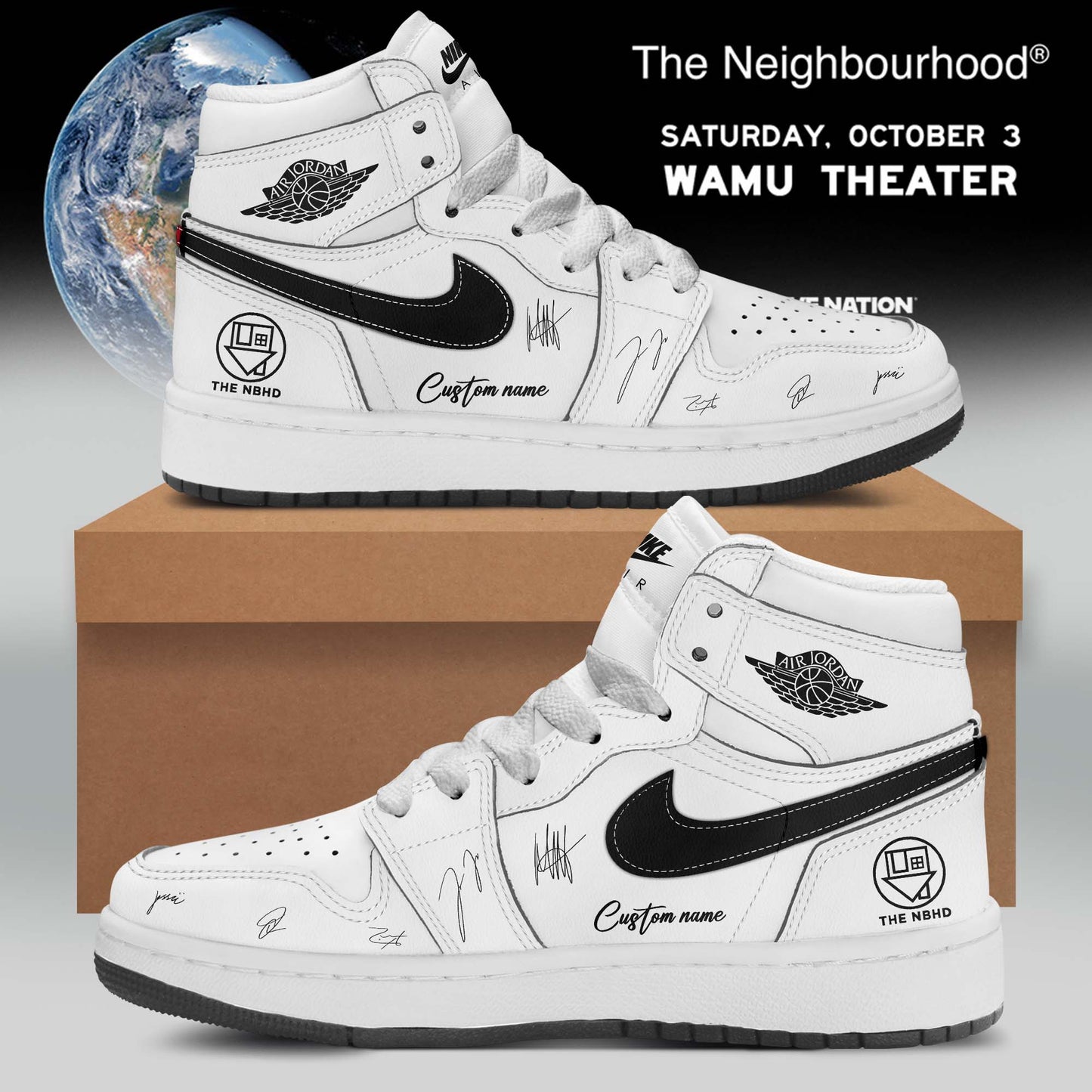 The Neighbourhood’s THE WOURLD TOUR signed Shoes 1