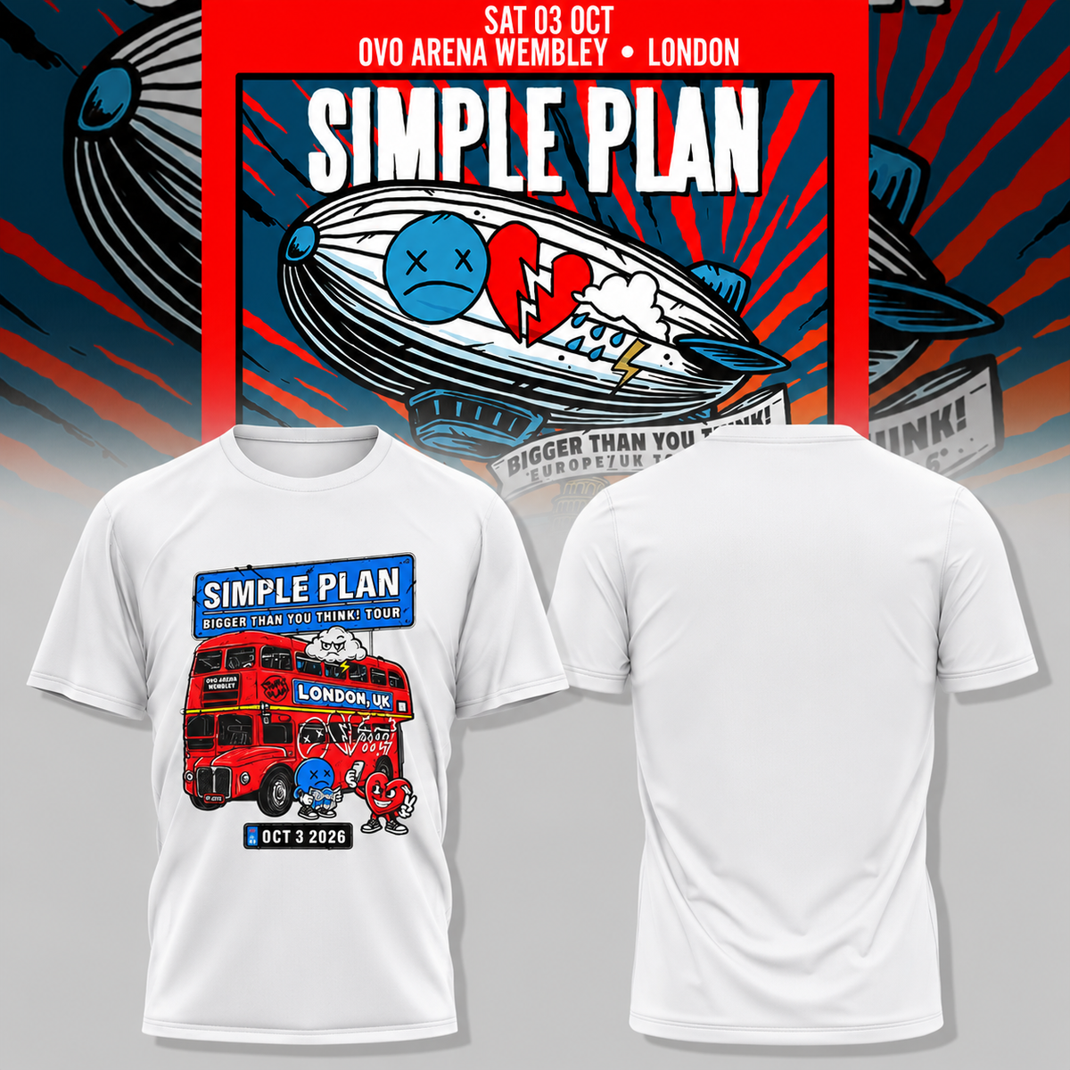 Bigger Than You Think! Tour 2026 London T-Shirt