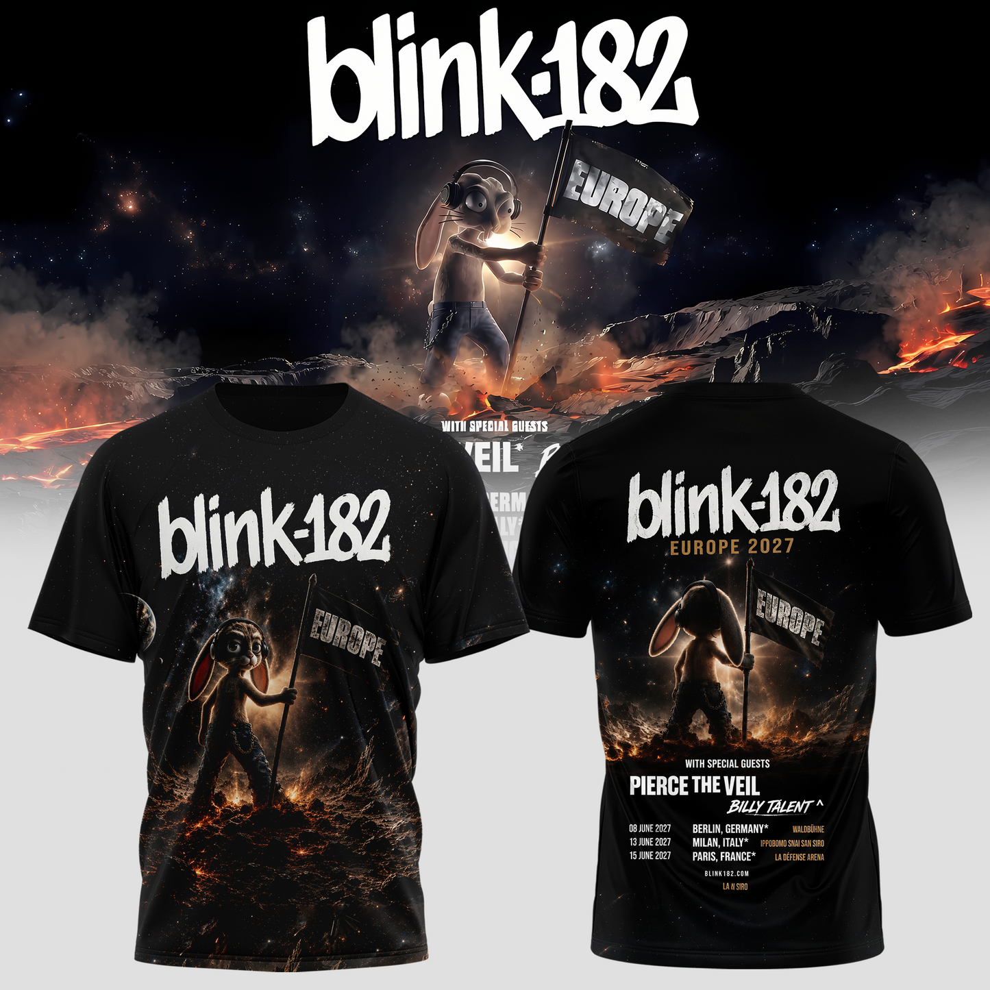 Blink-182 Meltdown Europe Tee 26
