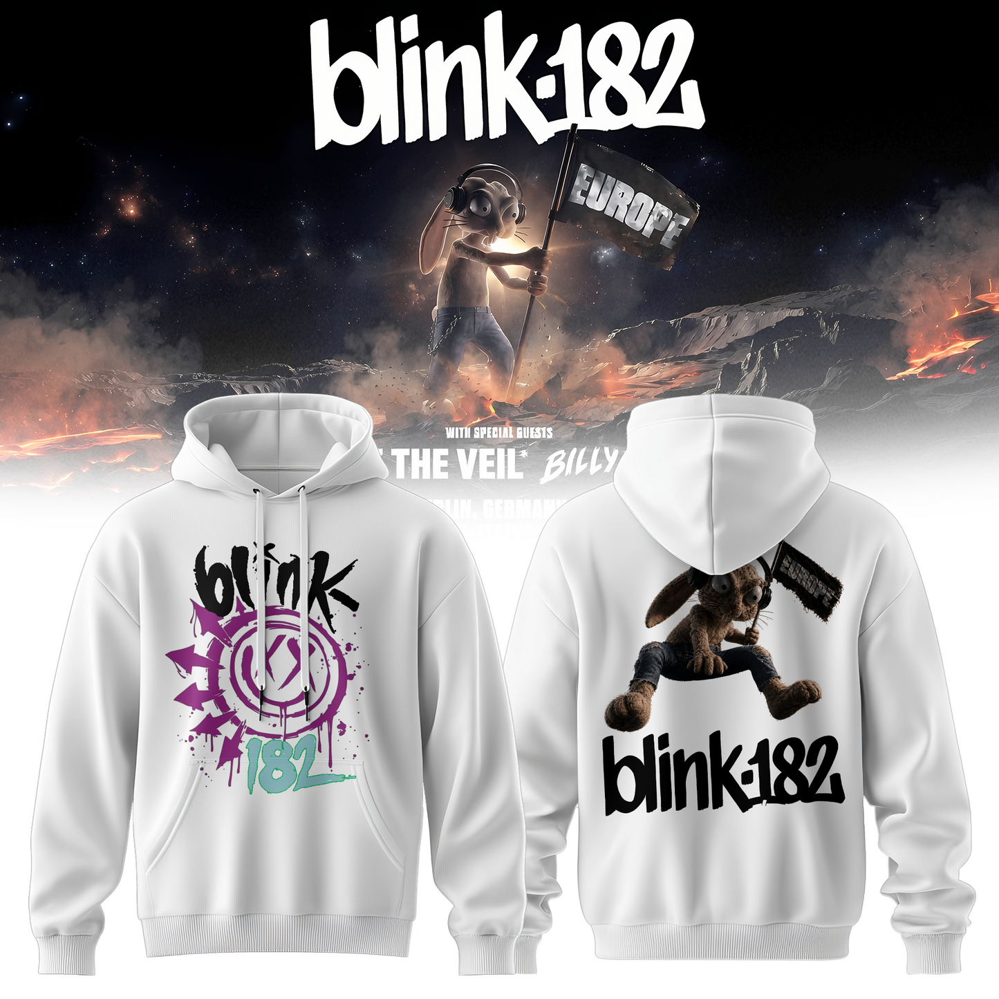 Blink-182 Meltdown Europe Hoodie 26