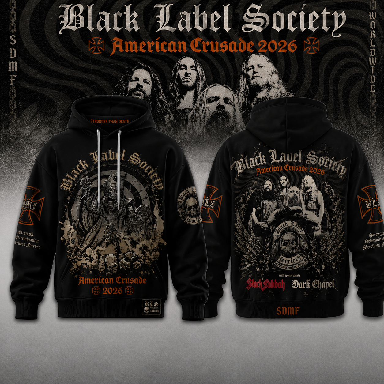 Black Label Society – “American Crusade” Tour Hoodie