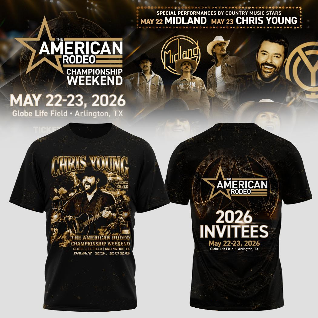 Chris Young The American Rodeo 2026 Limited Edition 3D T-Shirt
