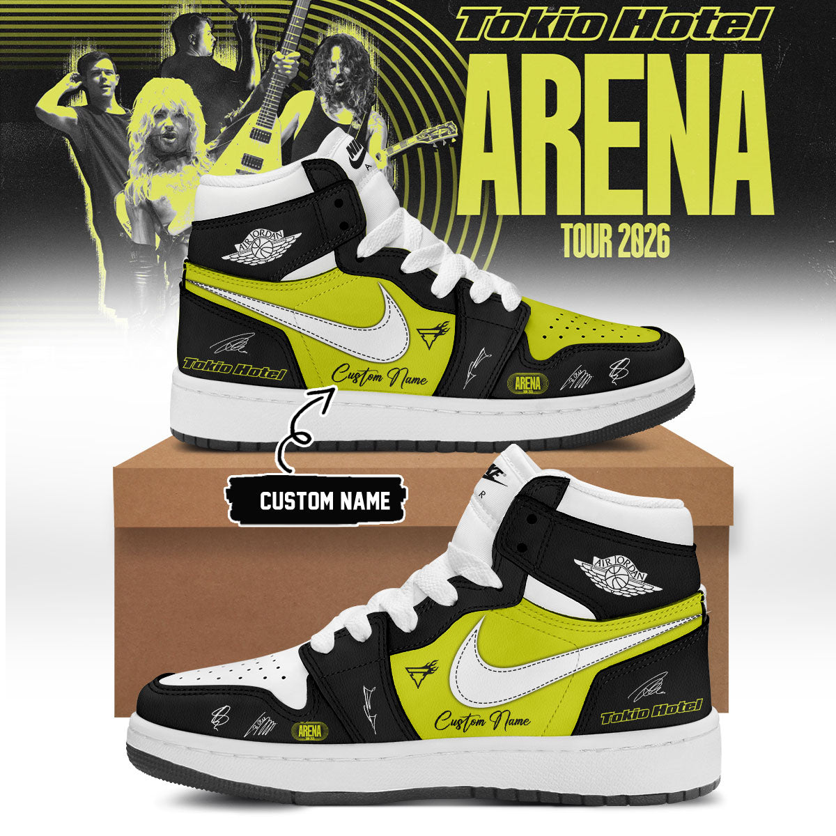 ,,Tokio Hotel ”ARENA TOUR 2026” Limited Edition Signature – Shoes