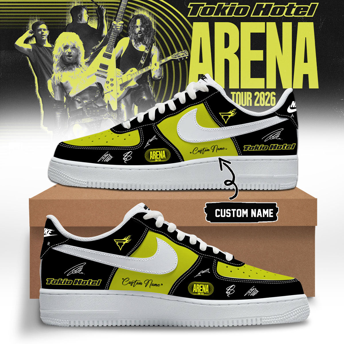 ,,Tokio Hotel ”ARENA TOUR 2026” Limited Edition Signature – Shoes