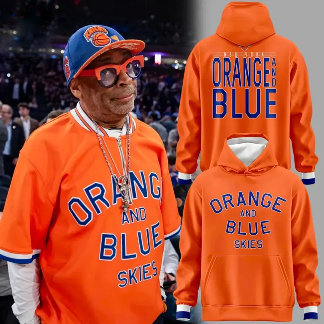 New York Knicks Orange & Blue Skies Special Edition Hoodie