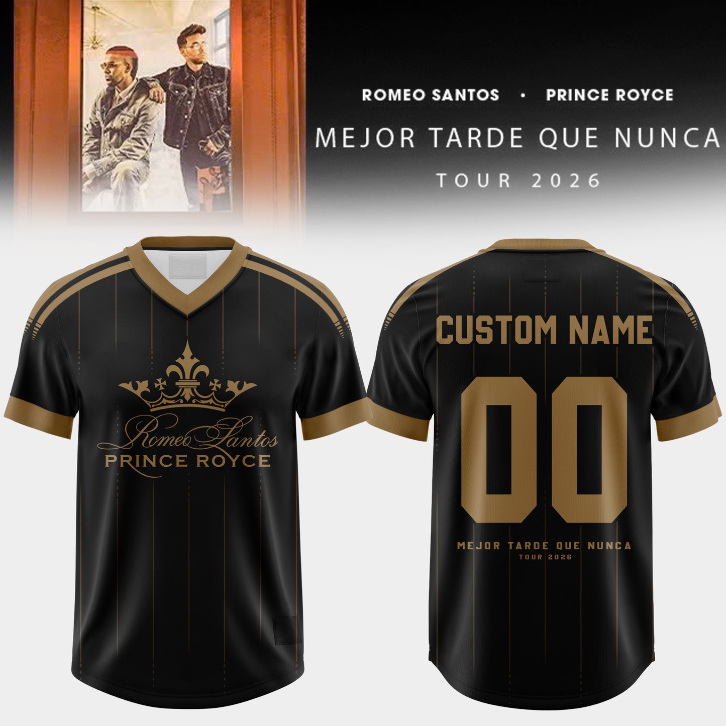 RS & PR – Mejor Tarde Que Nunca Tour 2026 Customize Football Jersey