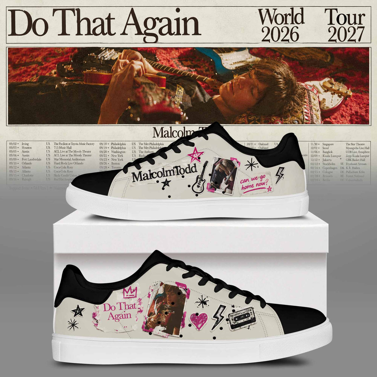 MALCOLM TODD DO THAT AGAIN WORLD TOUR SHOES