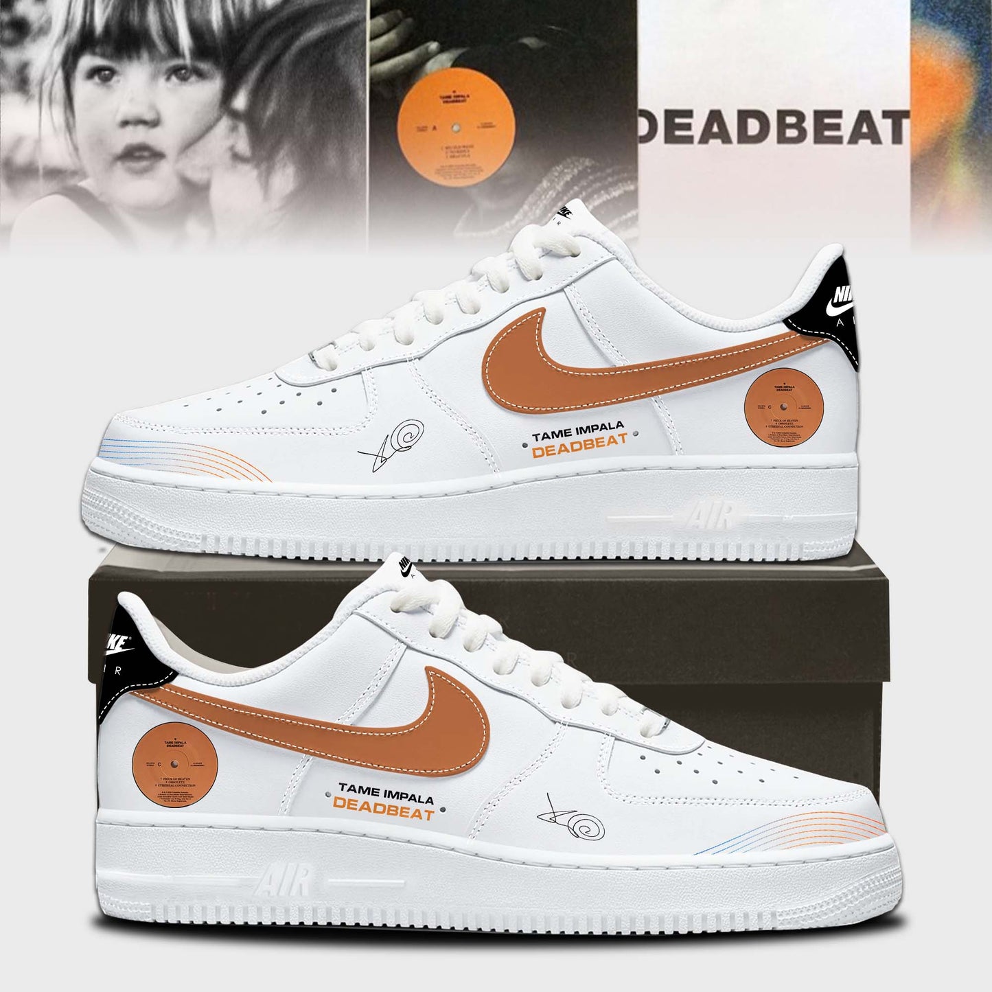 Tame Impala “Deadbeat Tour” Shoes AF1