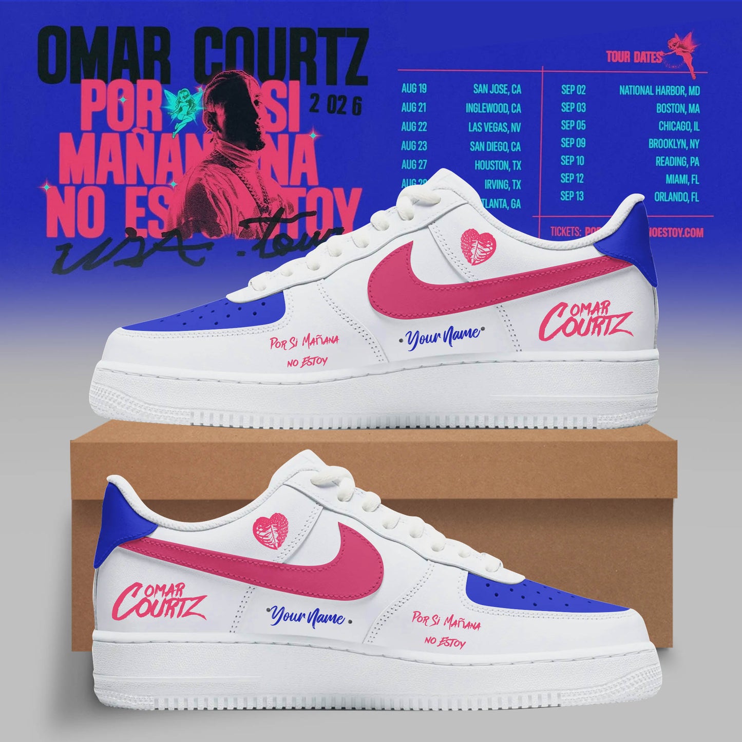 Neon Heartbreak Custom Sneaker