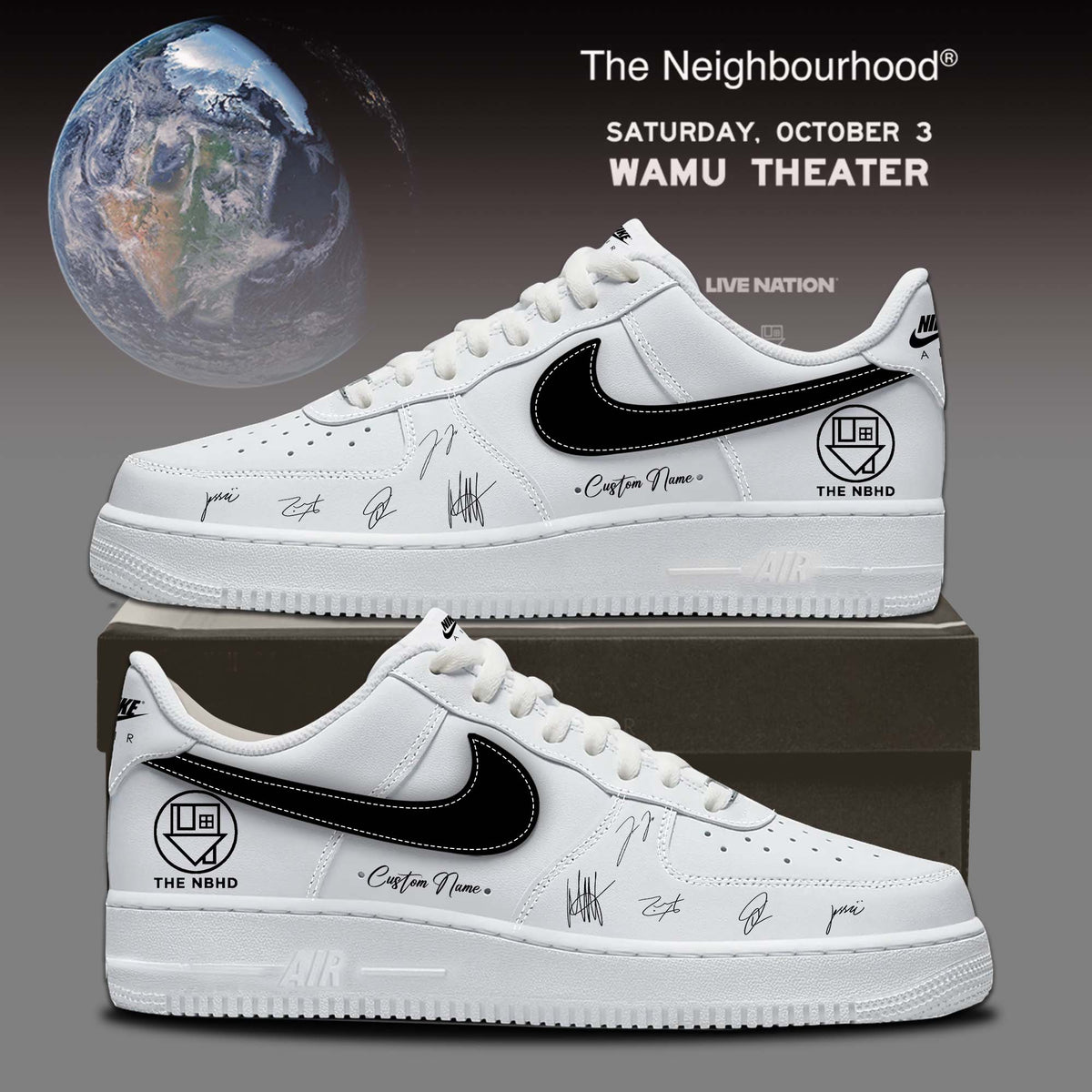 The Neighbourhood’s THE WOURLD TOUR signed Shoes 1