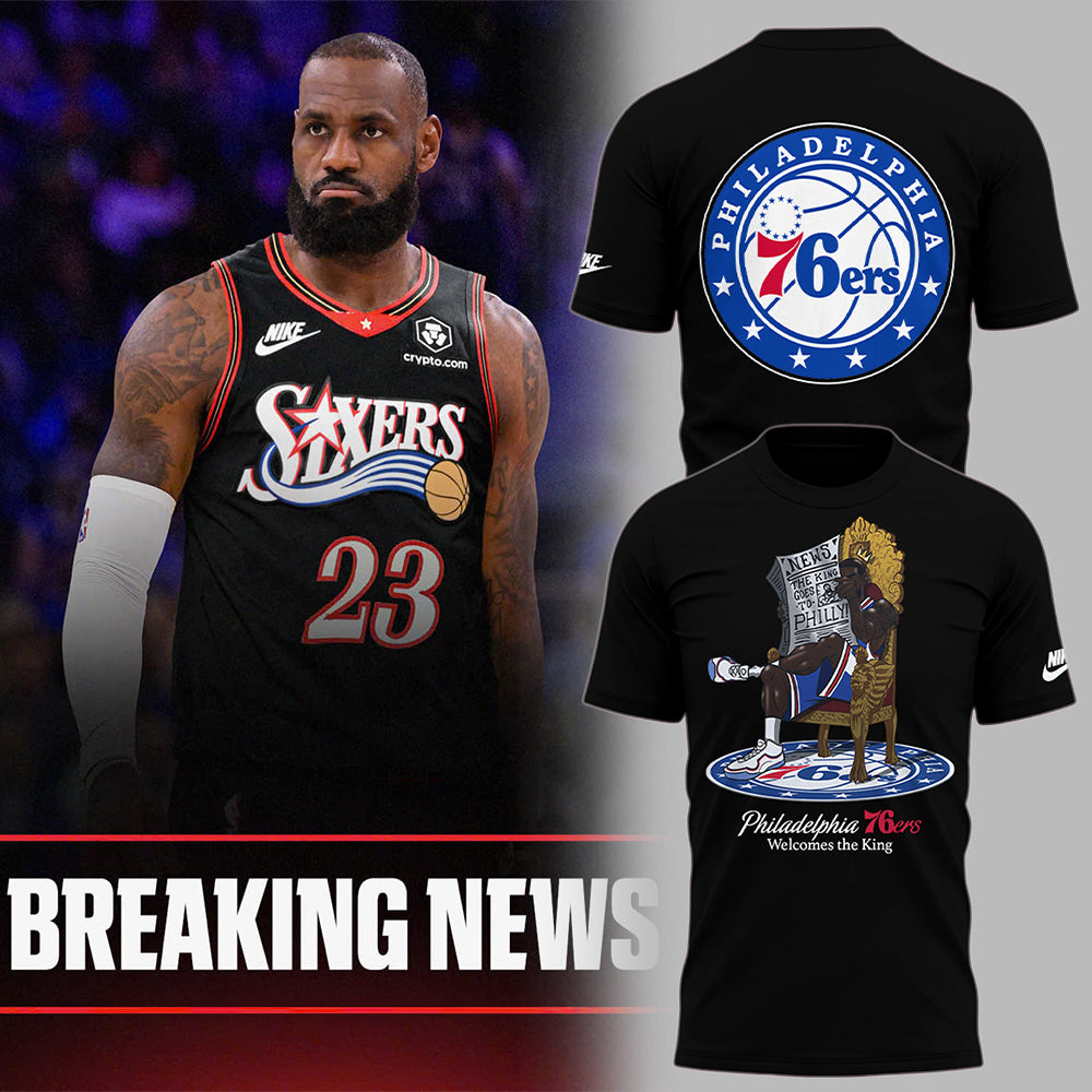 Limited Edition LeBron James Philadelphia 76ers T-Shirts