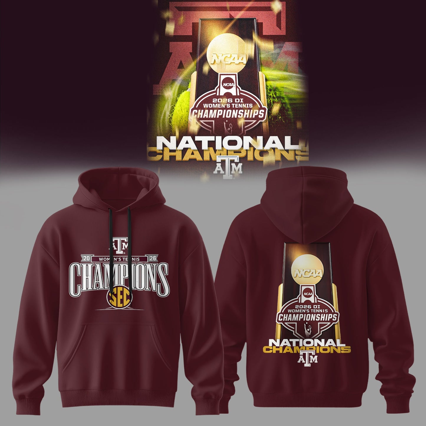 Women’s Tennis Championships – Texas A&M Aggies Hoodie