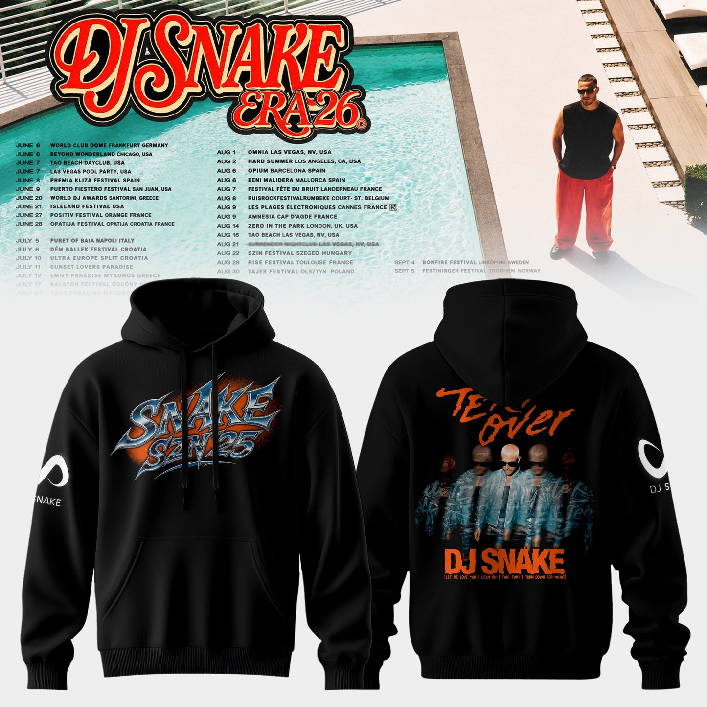 DJ Snake – Tour Era 2026 Limited Hoodie Edition Collection Is Here