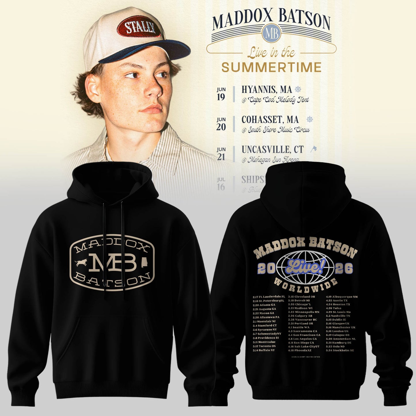 Maddox Batson – Live in Summertime Hoodie