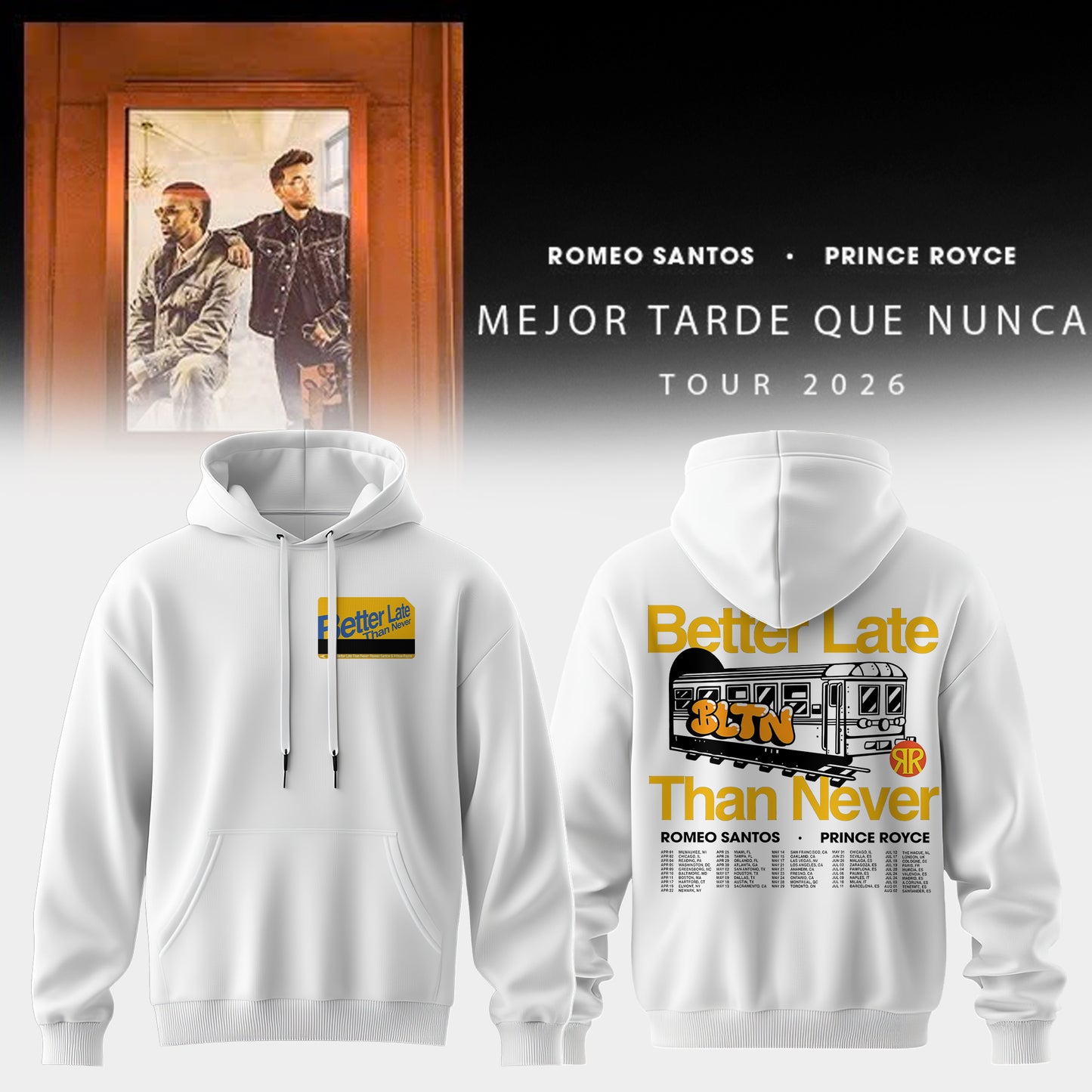 RS & PR – Mejor Tarde Que Nunca Tour 2026 Limited Hoodie