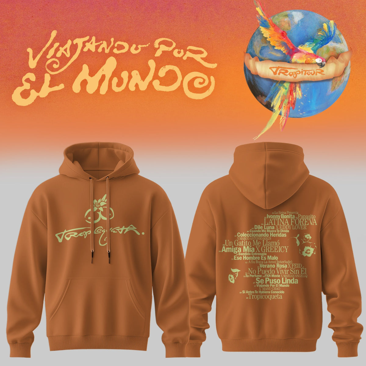 Karol G Viajando Por El Mundo Tropitour Limited Hoodie