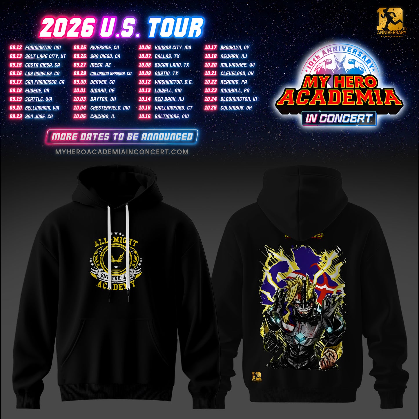 My Hero Academia U.S. Tour Collection Hoodie