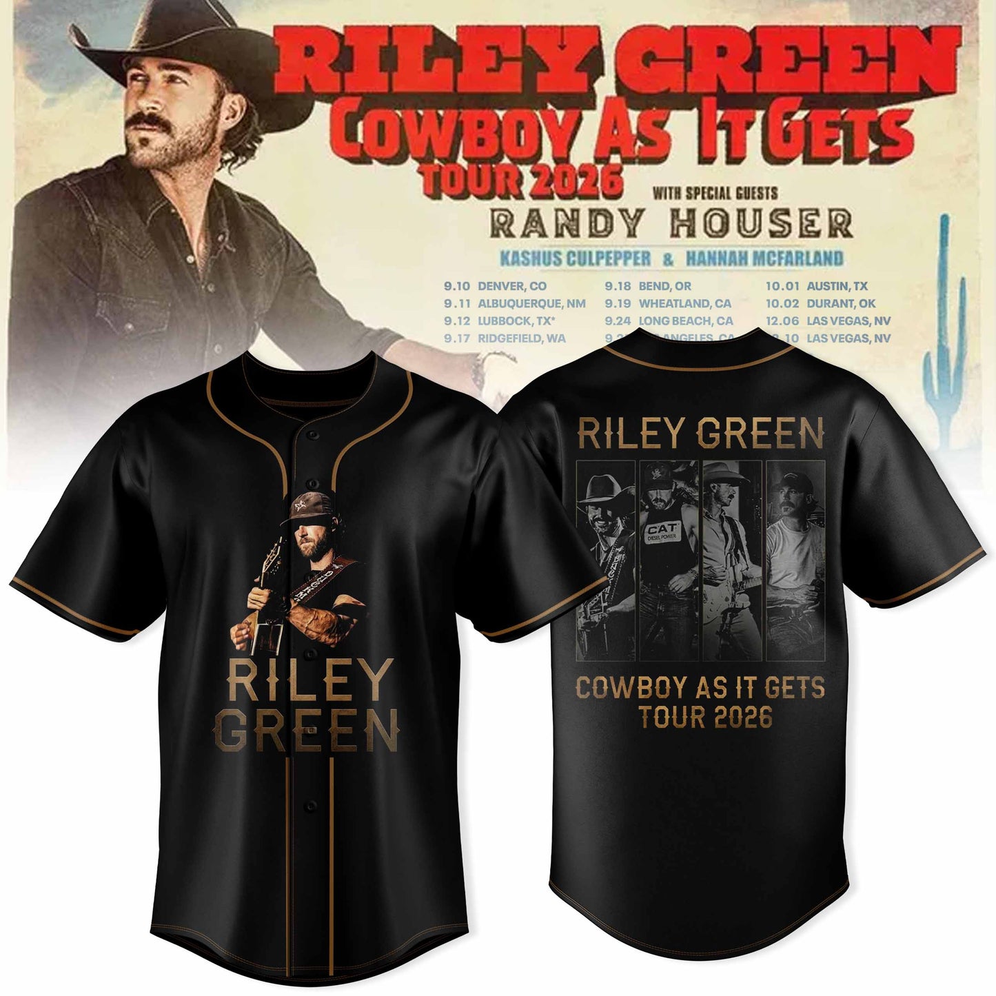 _RILEY GREEN – COWBOY AS IT GETS COLLECTION JERSEY