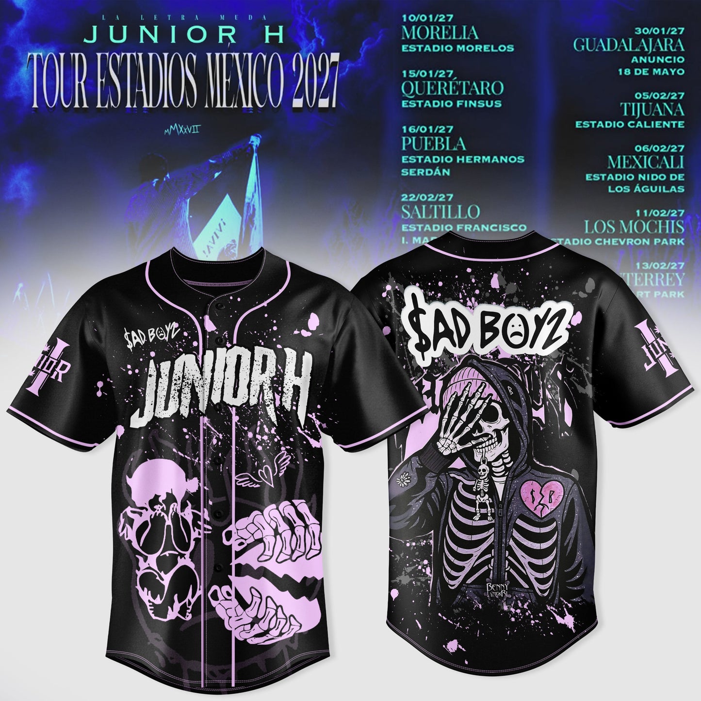 JUNIOR H “Sad Boyz” 2027 Tour Jersey Is Here