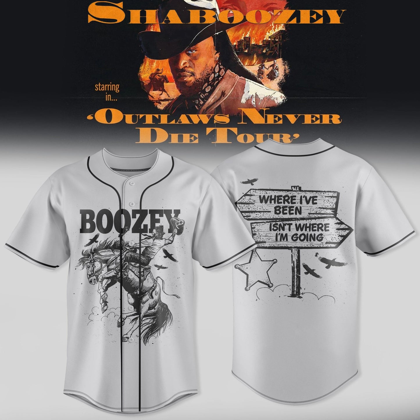 Shaboozey – The Outlaws Never Die Tour Jersey