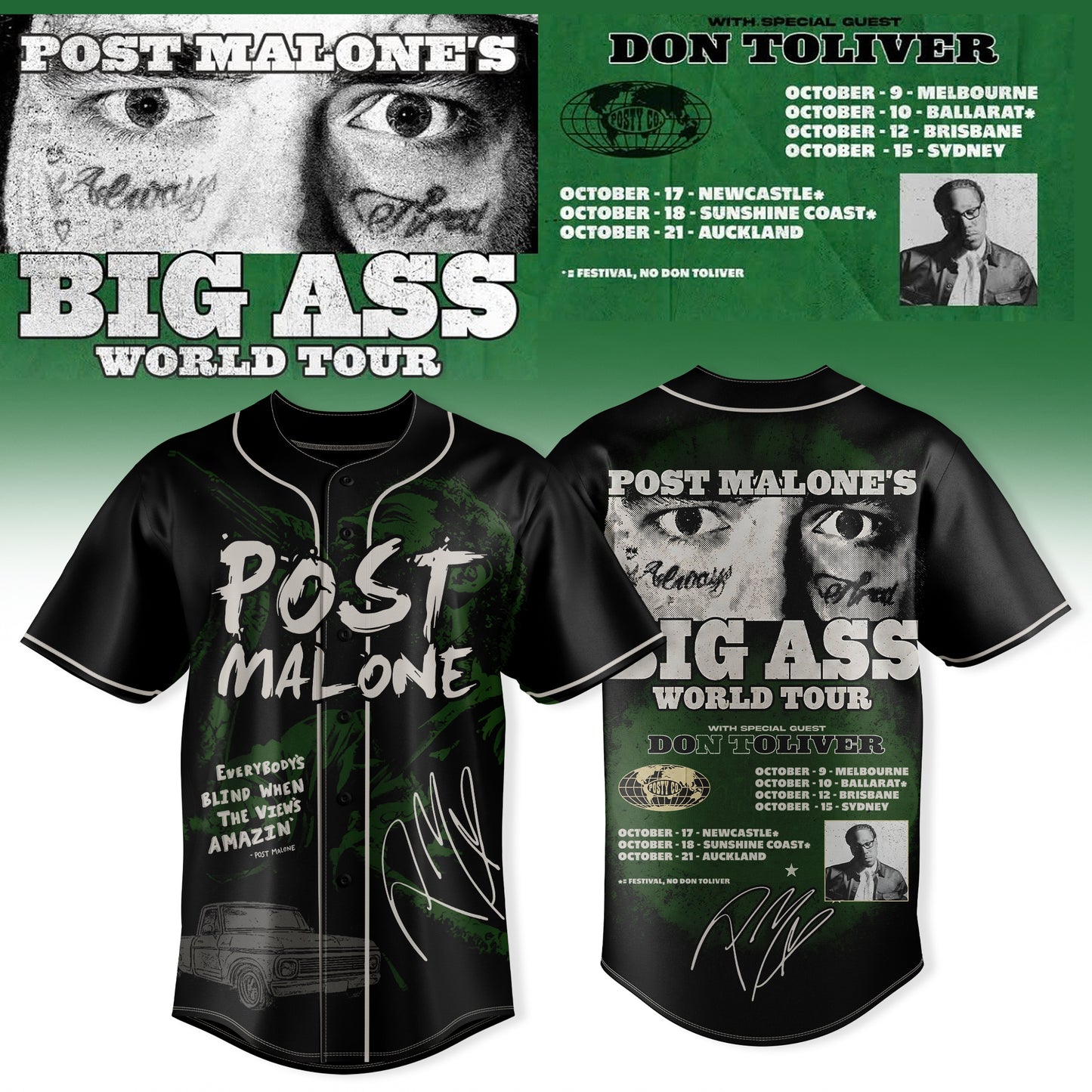 . Big Ass World Tour Vintage Jersey Edition 1