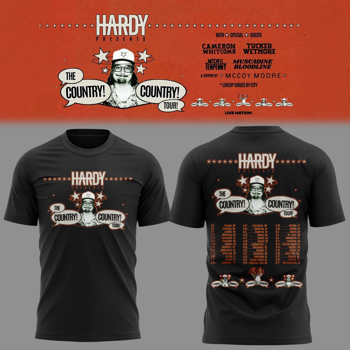 Limited Edition The Country! Country! Tour 🤠🎸Shirt-KC05222626