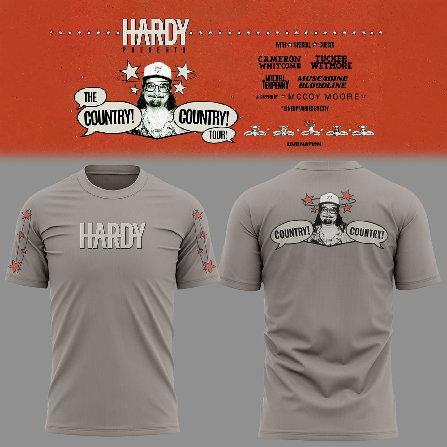 Limited Edition The Country! Country! Tour 🤠🎸Shirt-KC05222627