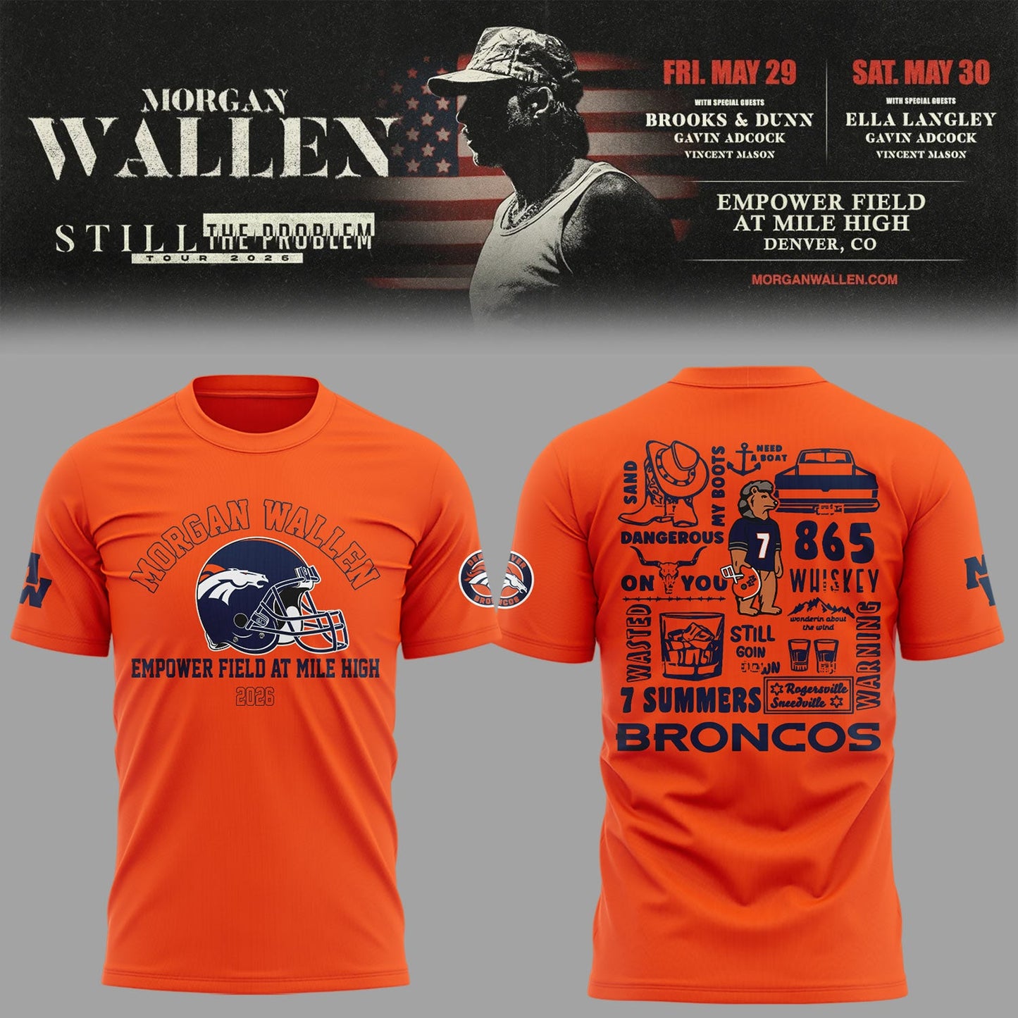 Limited Edition Still The Problem Tour 2026 At Empower Field at Mile High, Denver Shirt