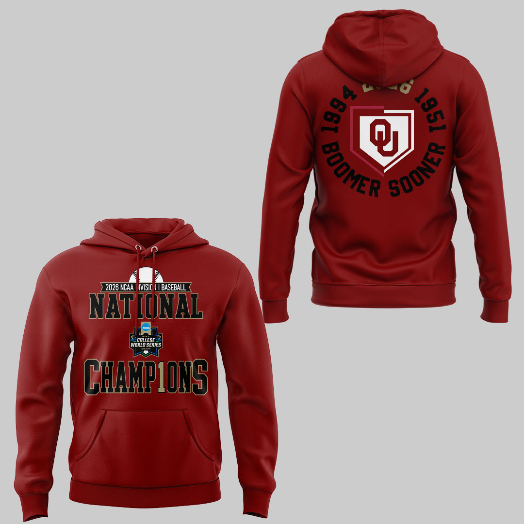 Sooners Baseball ⚾2026 National Champions 🏆Hoodie-KC06232601