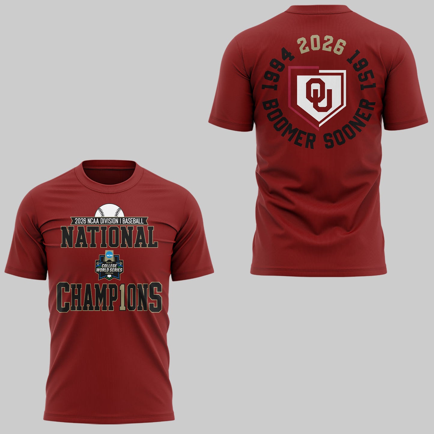 Sooners Baseball ⚾2026 National Champions 🏆Shirt-KC06232609
