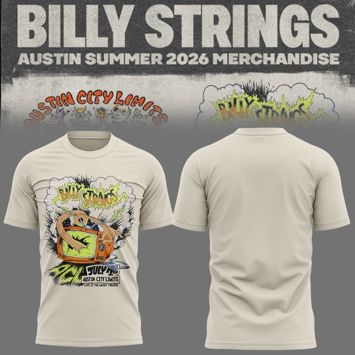 Limited Edition Billy Strings tour 2026 tshirt-KC07032614