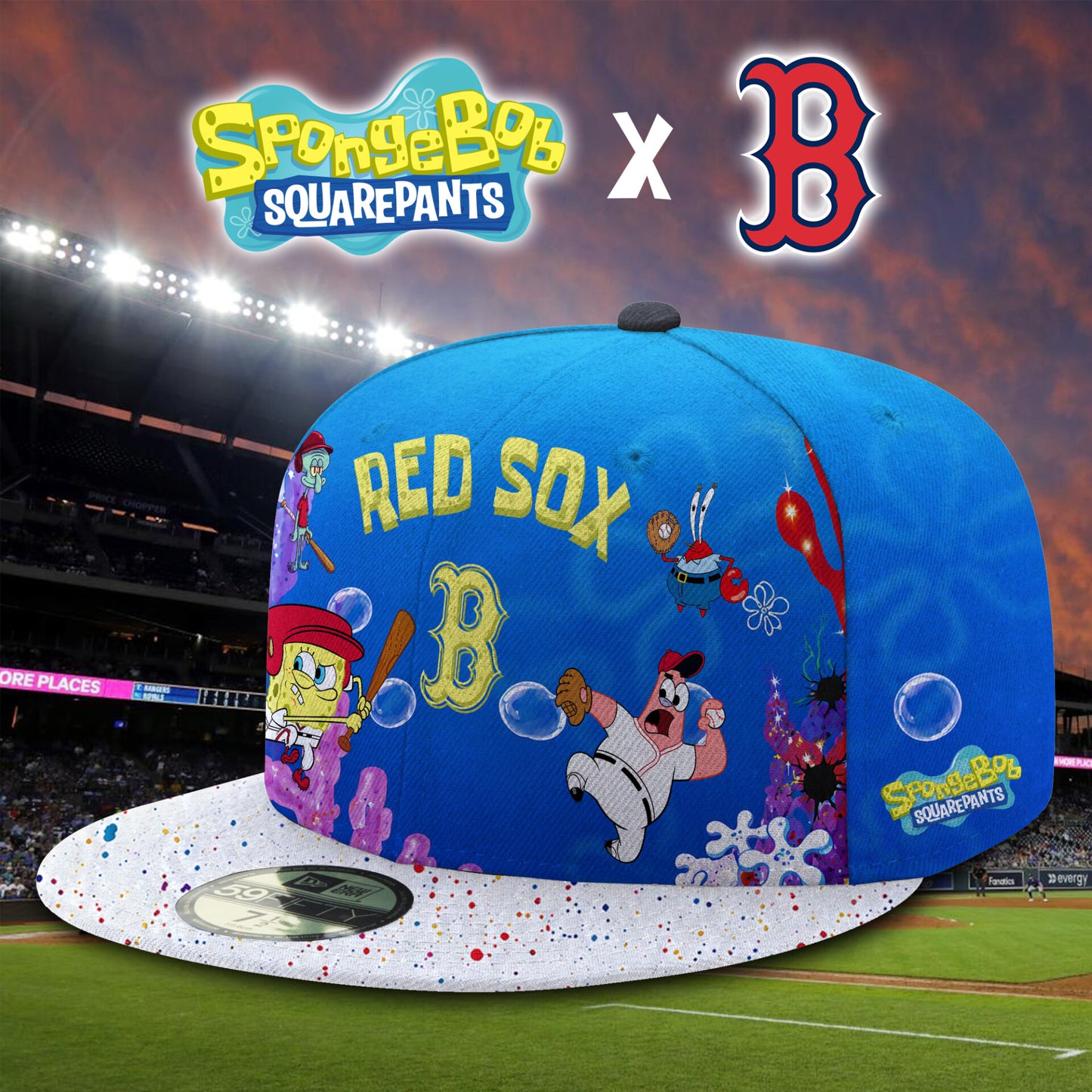 Limited Edition Red Sox x SpongeBob Theme Nights CAP