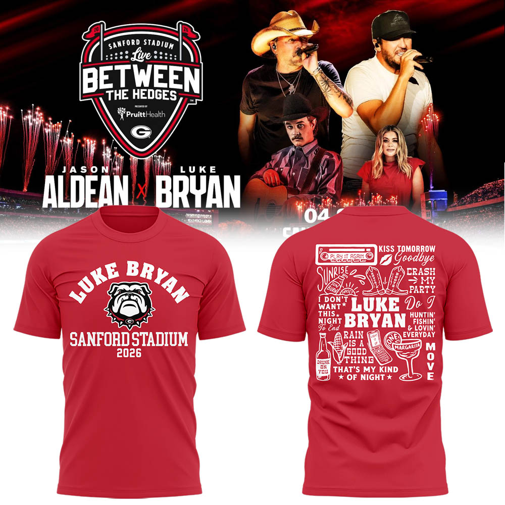 Limited Edition LB “Live Between The Hedges” At Sanford Stadium Tshirt-LL260421002