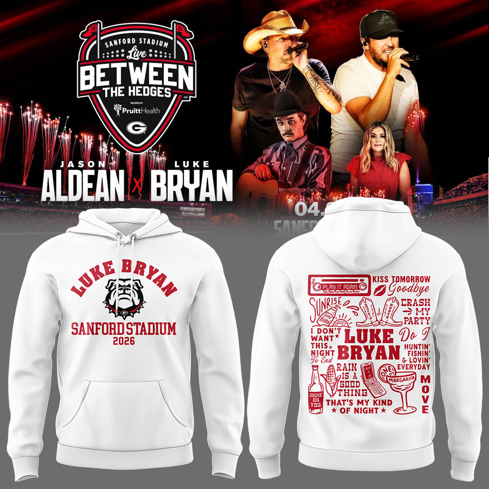Limited Edition LB “Live Between The Hedges” At Sanford Stadium Hoodie-LL260421008
