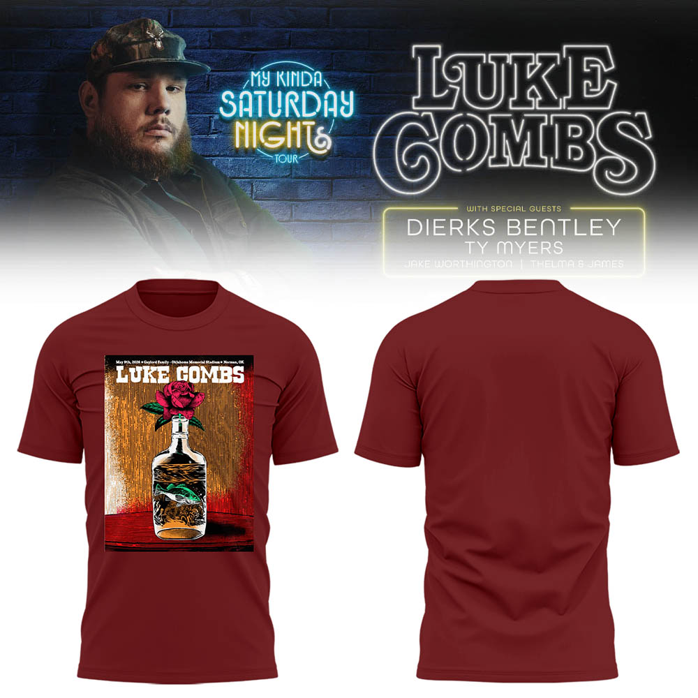 Limited Edition “My Kinda Saturday Night Tour” at Oklahoma Memorial Stadium Tshirt-LL260506006