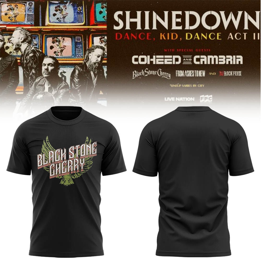 Limited Edition SHINEDOWN “Dance, Kid, Dance Act II Tour” 2026 Shirt