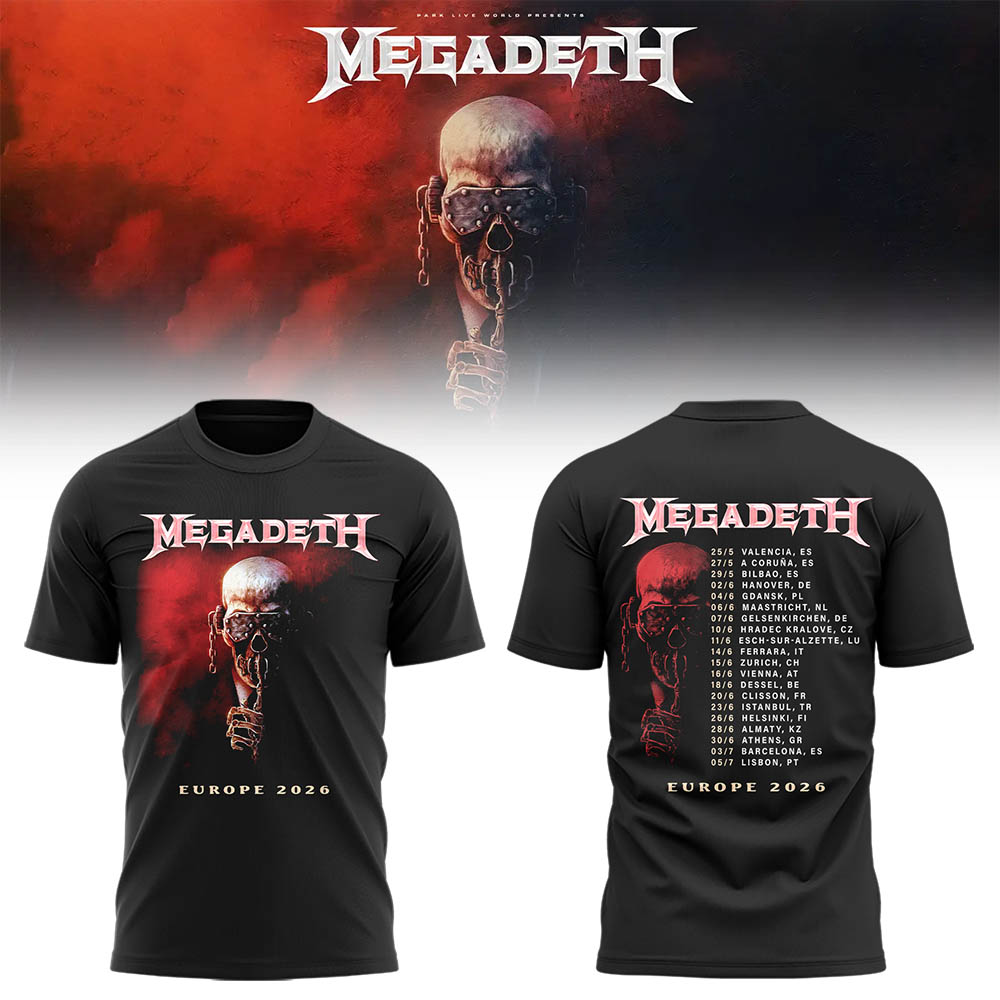 Limited Edition European Dates for Their 2026 Farewell Tour Shirt