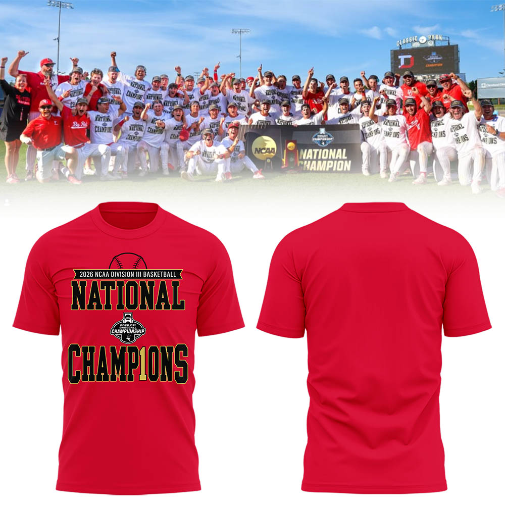 Big Red 2026 Division III Baseball National Champions ⚾🏆Shirt