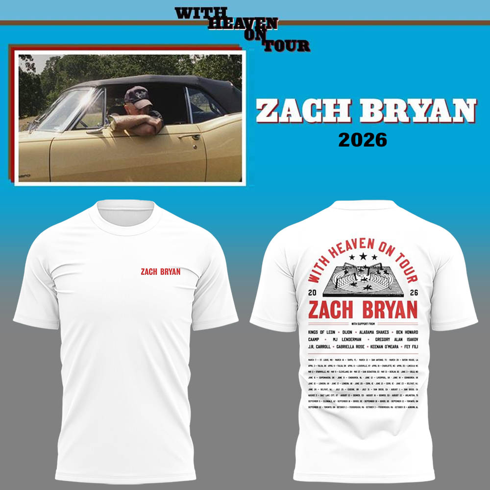 Limited Zach “With Heaven On Tour 2026.” TShirt-LL260608025