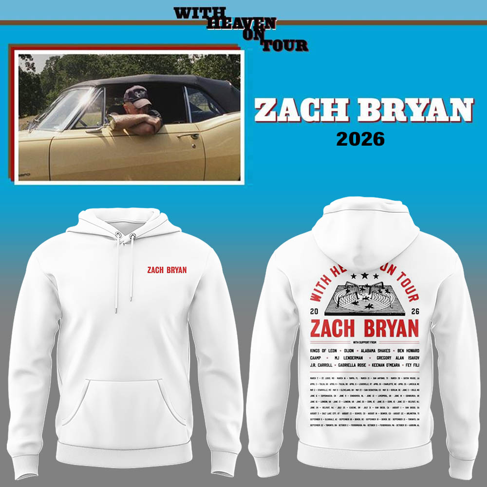 Limited Zach “With Heaven On Tour 2026.” Hoodie-LL260608036