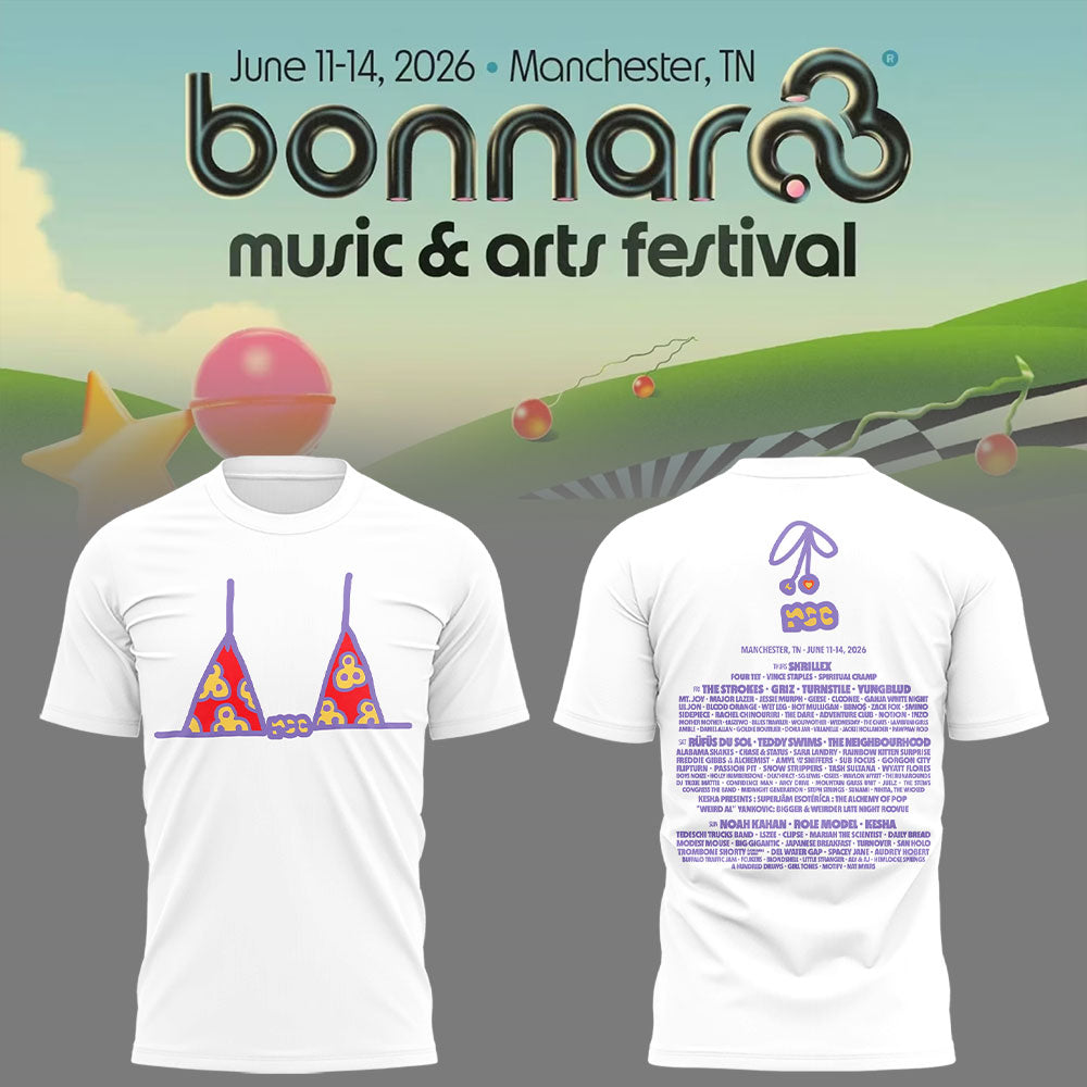 Limited Edition Bonnaroo Music & Arts Festival 2026 Tshirt