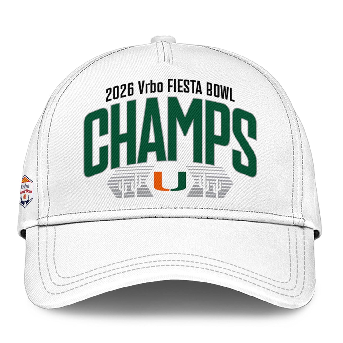 Miami Hurricanes 2026 Fiesta Bowl Champions Locker Room T-shirt – White