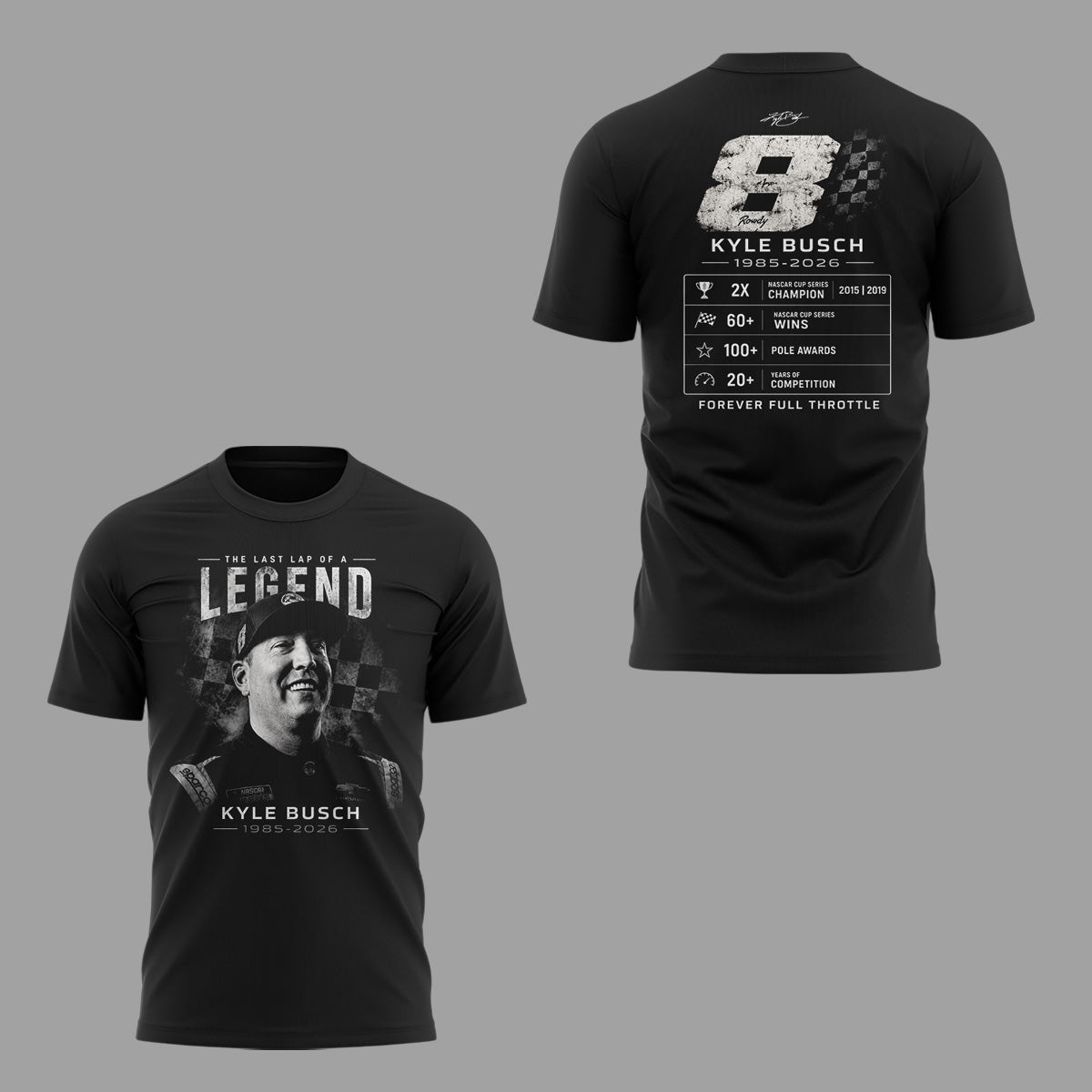 Limited Edition Rowdy Forever Racing Tribute Shirt-ND05222606