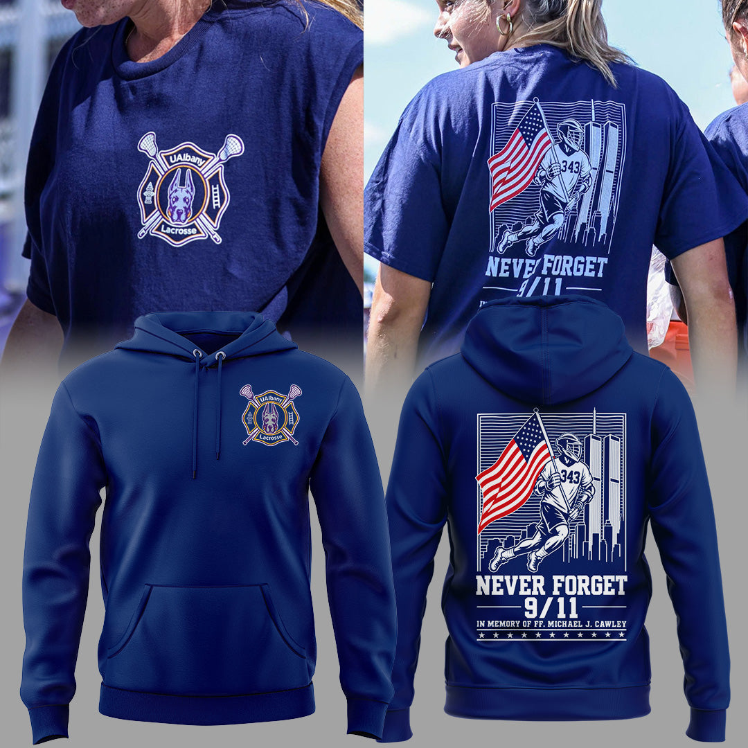 UAlbany Women’s Lacrosse Never Forget 9/11 Hoodie